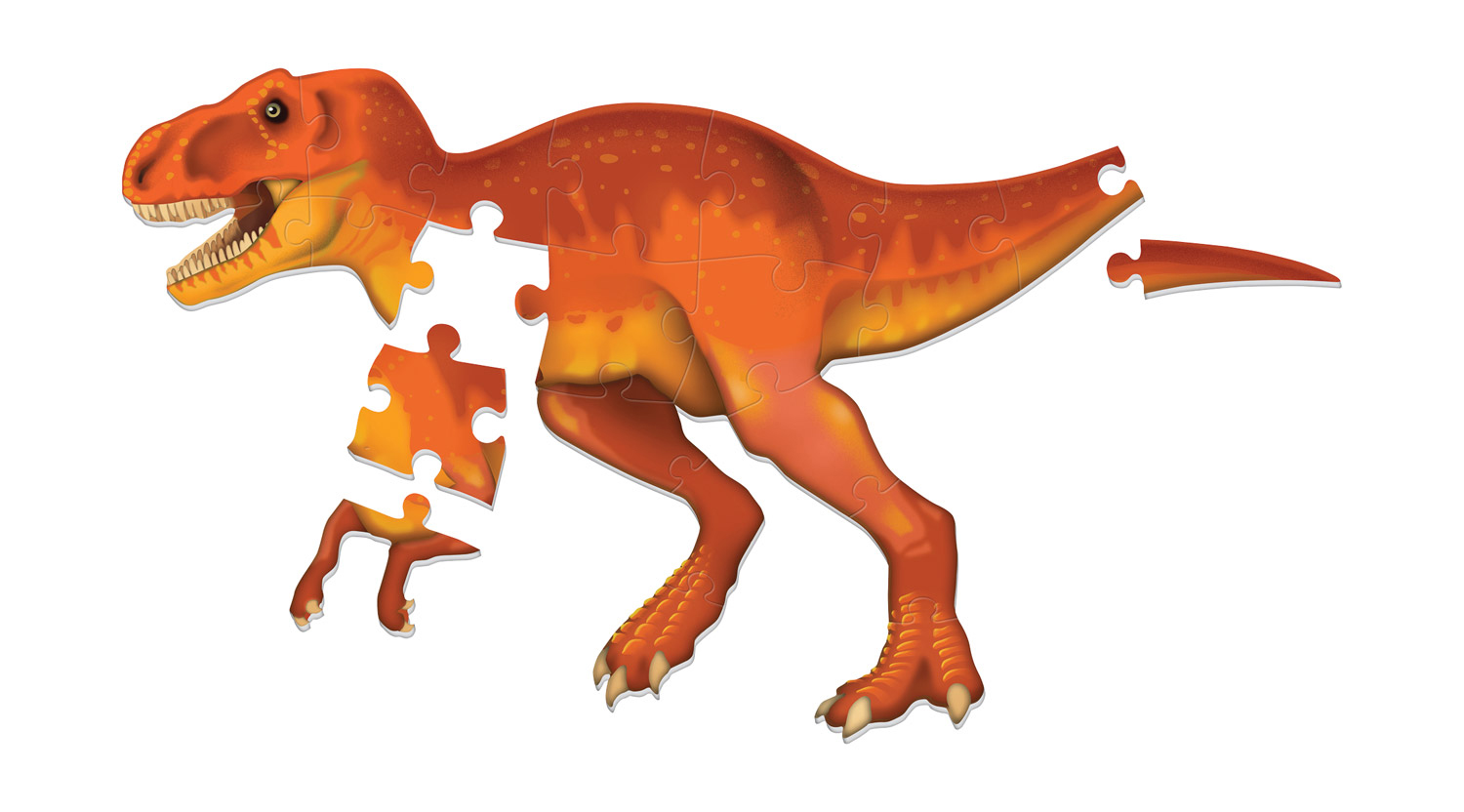 Bodenpuzzle XXL Dinosaurier