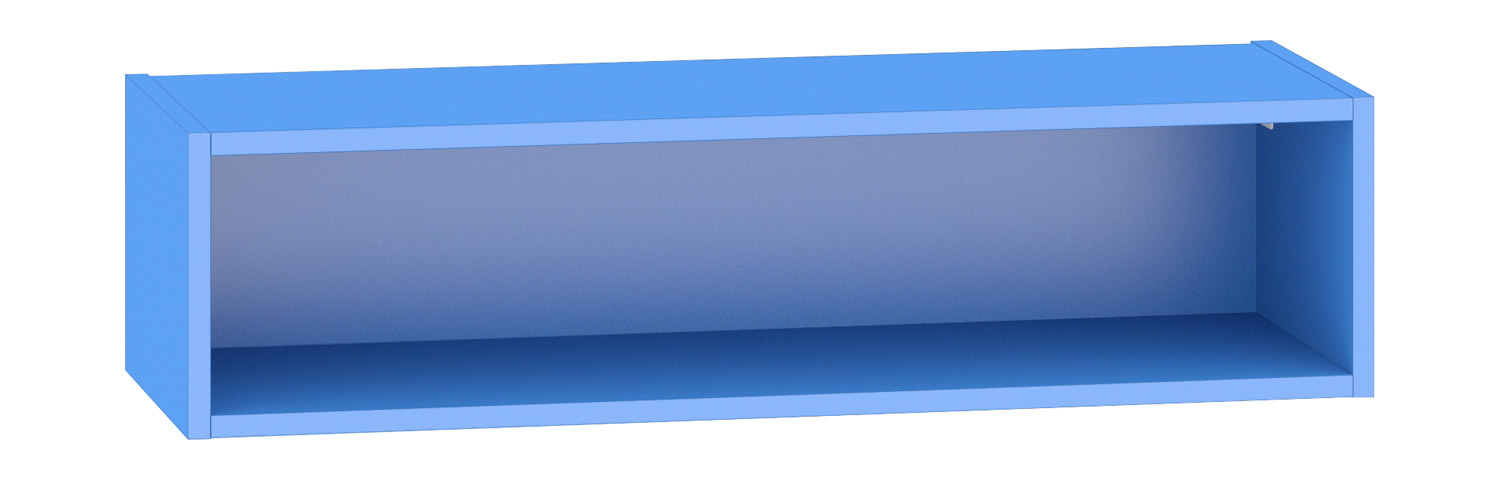 Hängeregal Breite 100 cm, blau