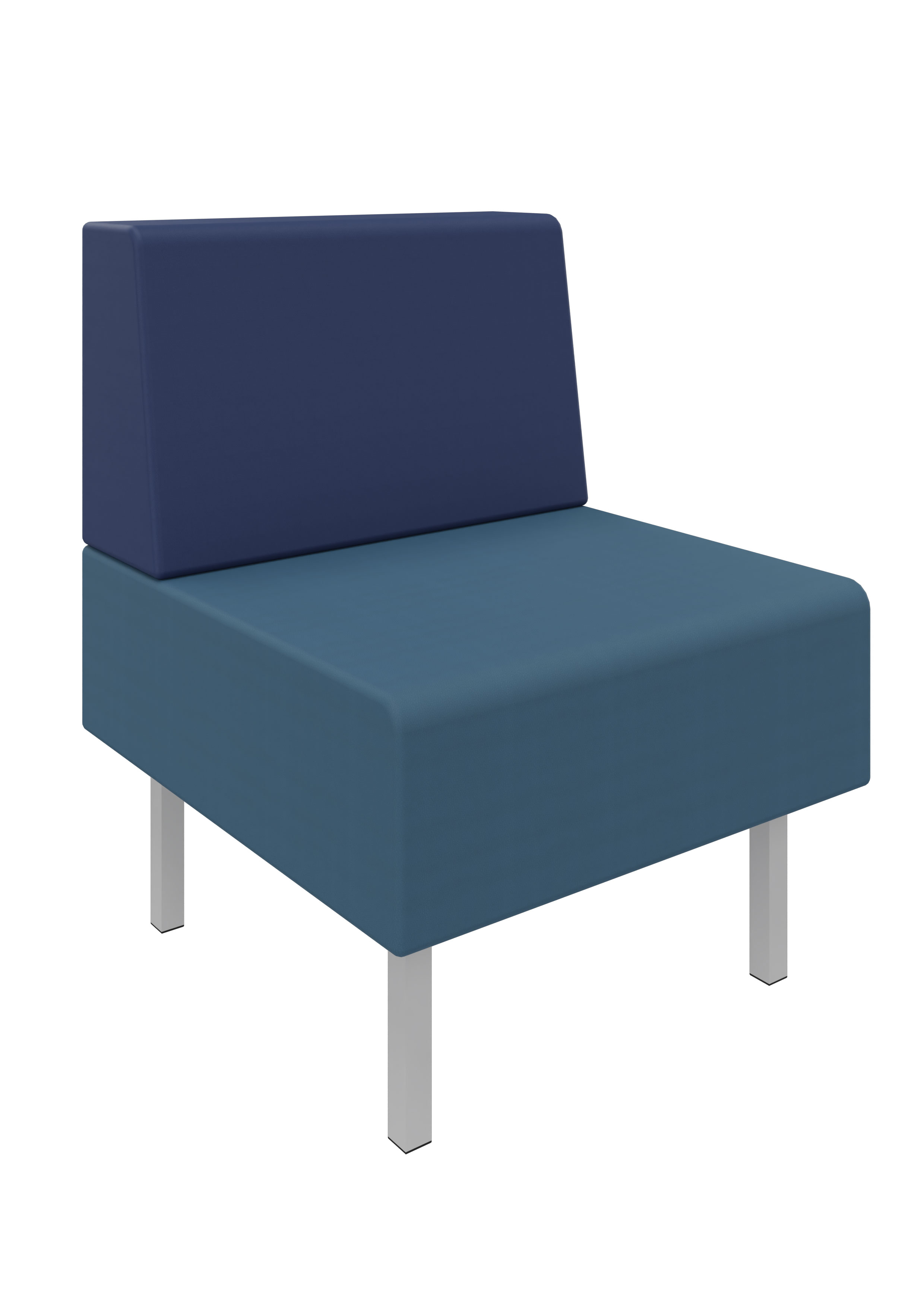 Litti Sessel SOFTSKIN petrol / dunkelblau