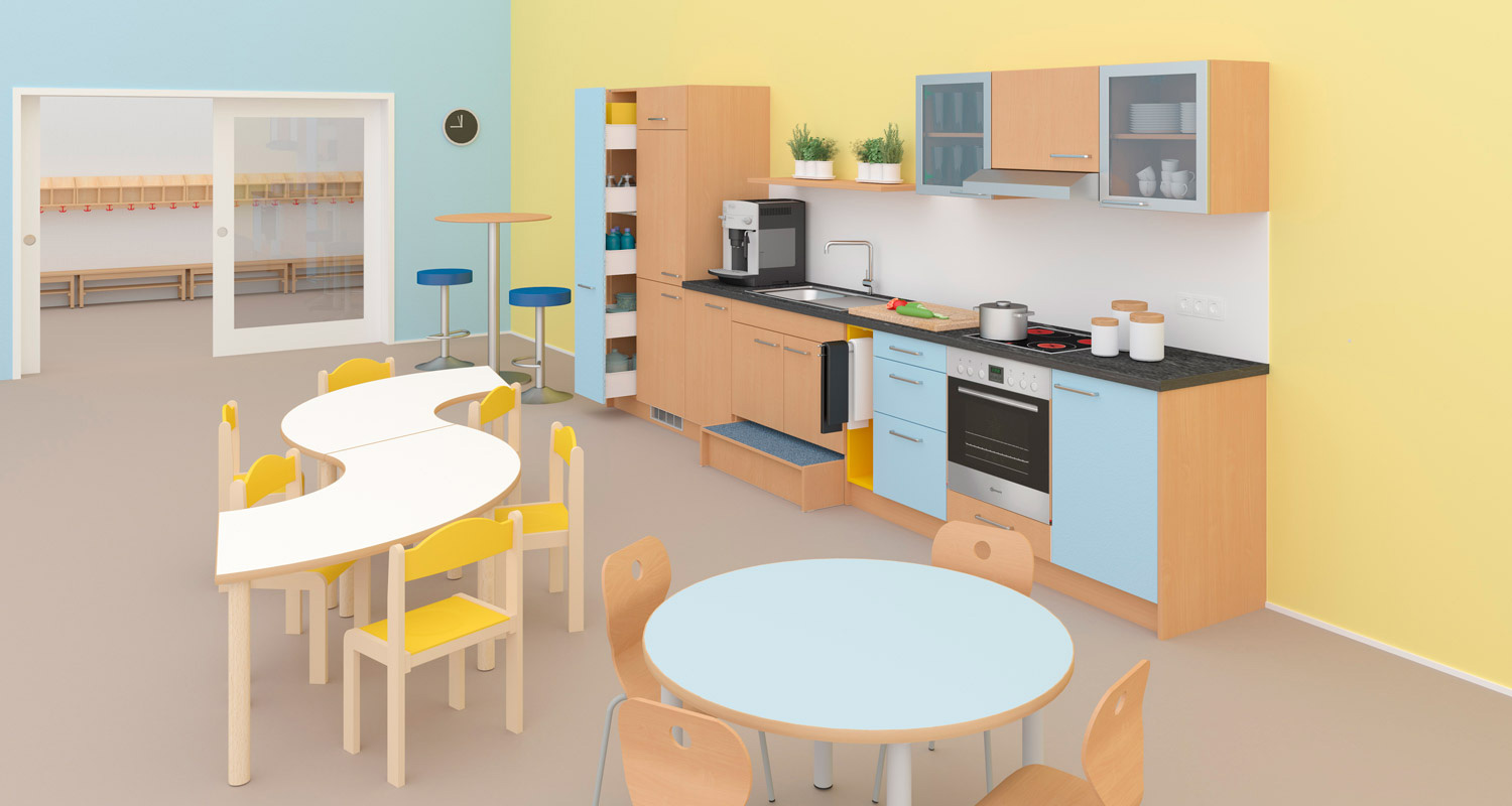 Küche mit Stauraum Küche mit viel Stauraum