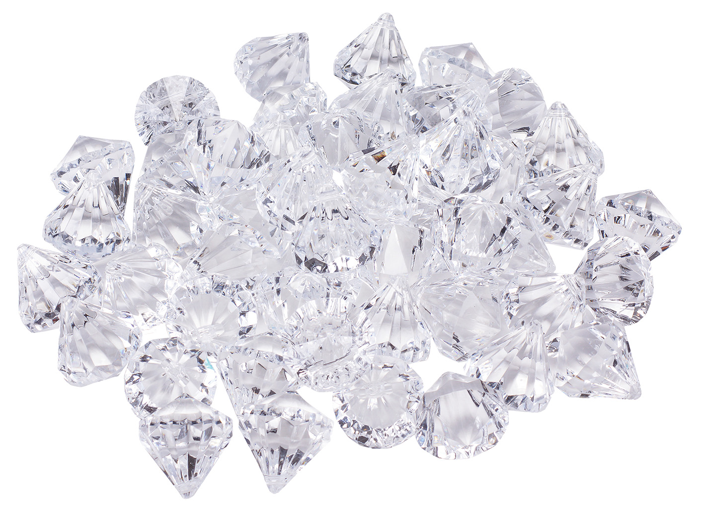 Acryl-Diamanten transparent