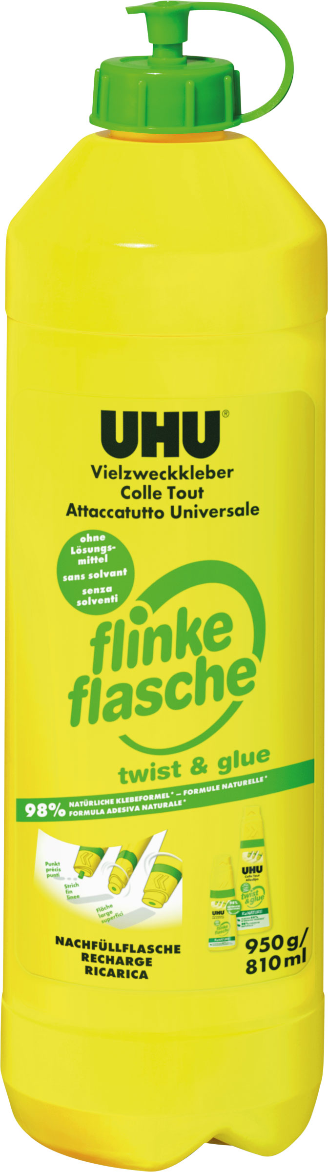 UHU flinke Flasche ReNATURE Nachfüllflasche 950g