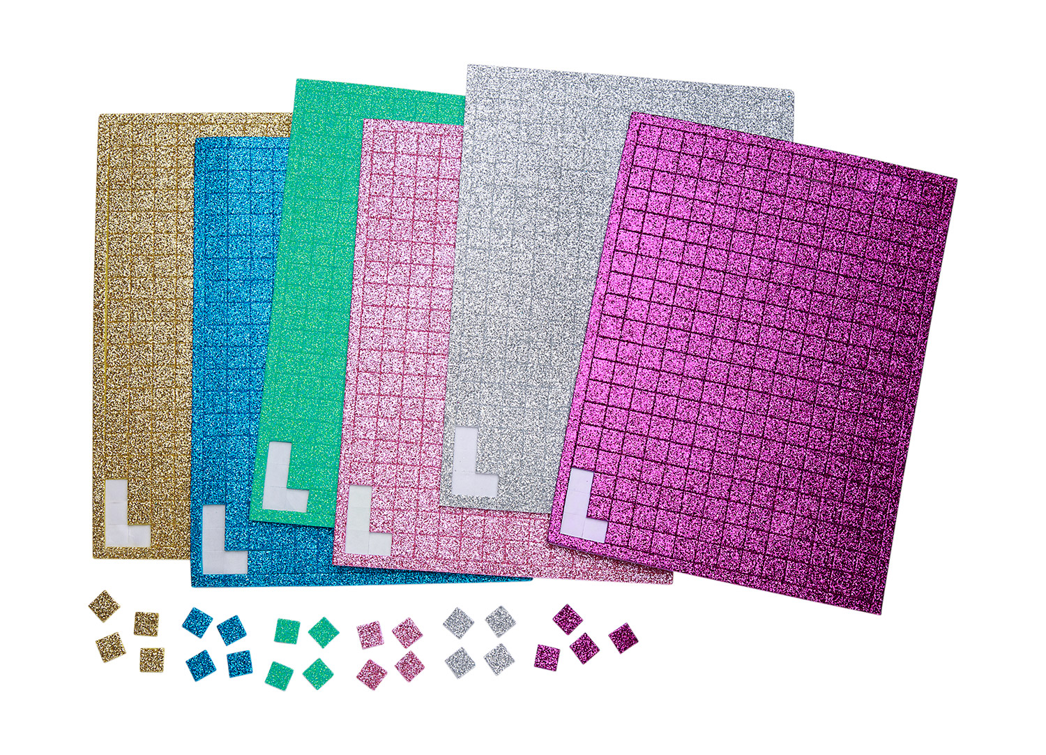 Moosgummi Mosaik Glitter Moosgummi Mosaik Glitter