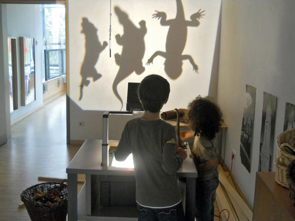 Lichtprojektor Lichtmuster an der Wand