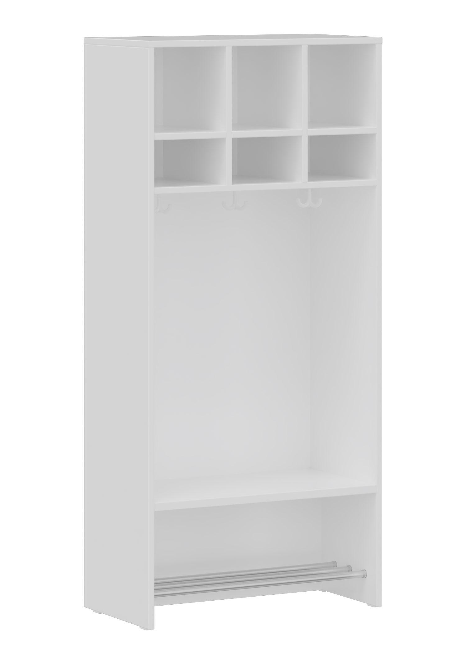 hej Regalgarderobe A mit 22,6 cm Fachbreite Größe 3, 3 Schrankfächer