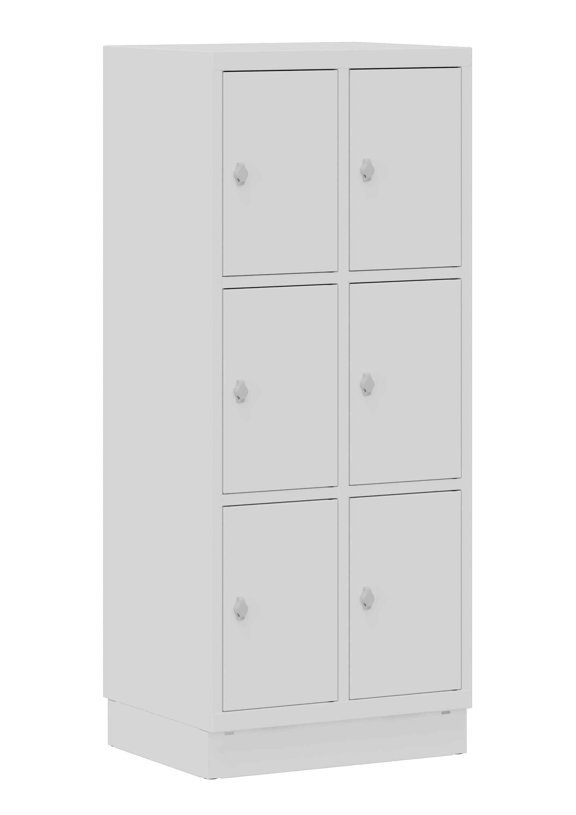 Fächerschrank 2x3 Fächer weiß