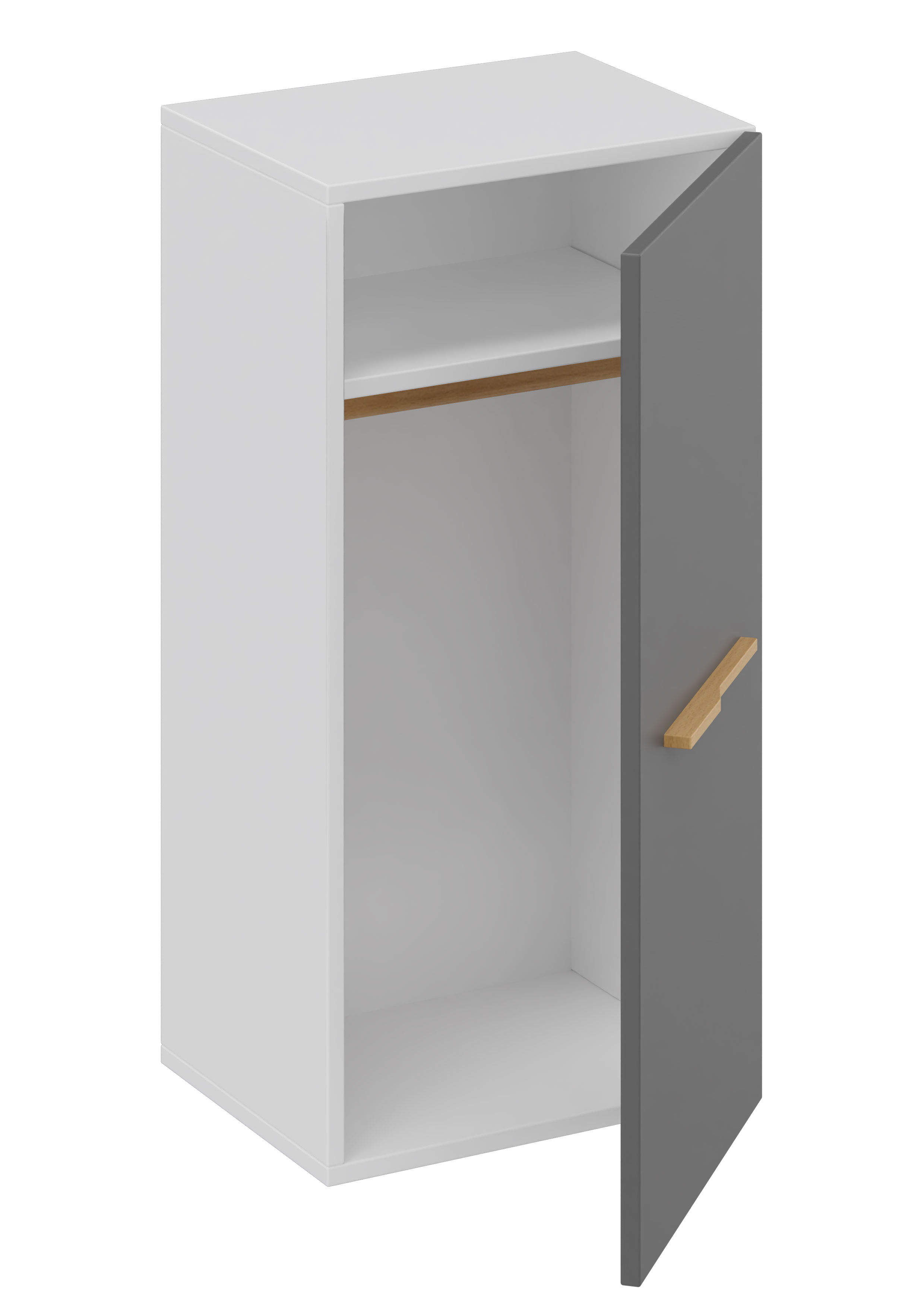 Kleiderschrank grau