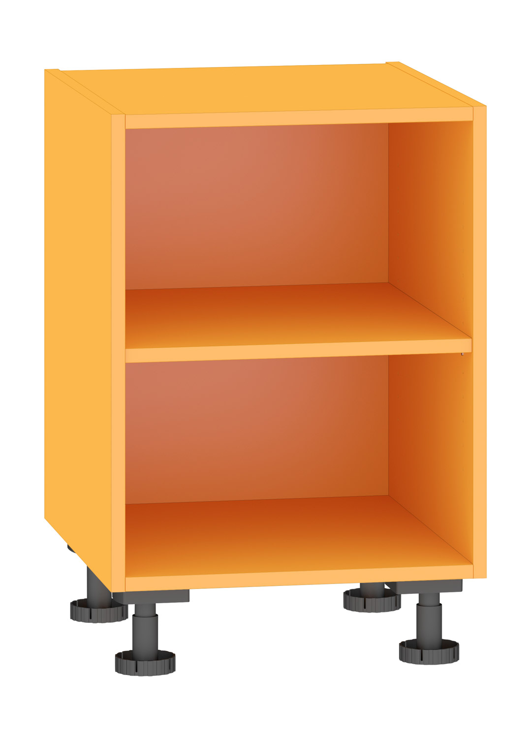 Regal 8, Breite 50 cm, orange