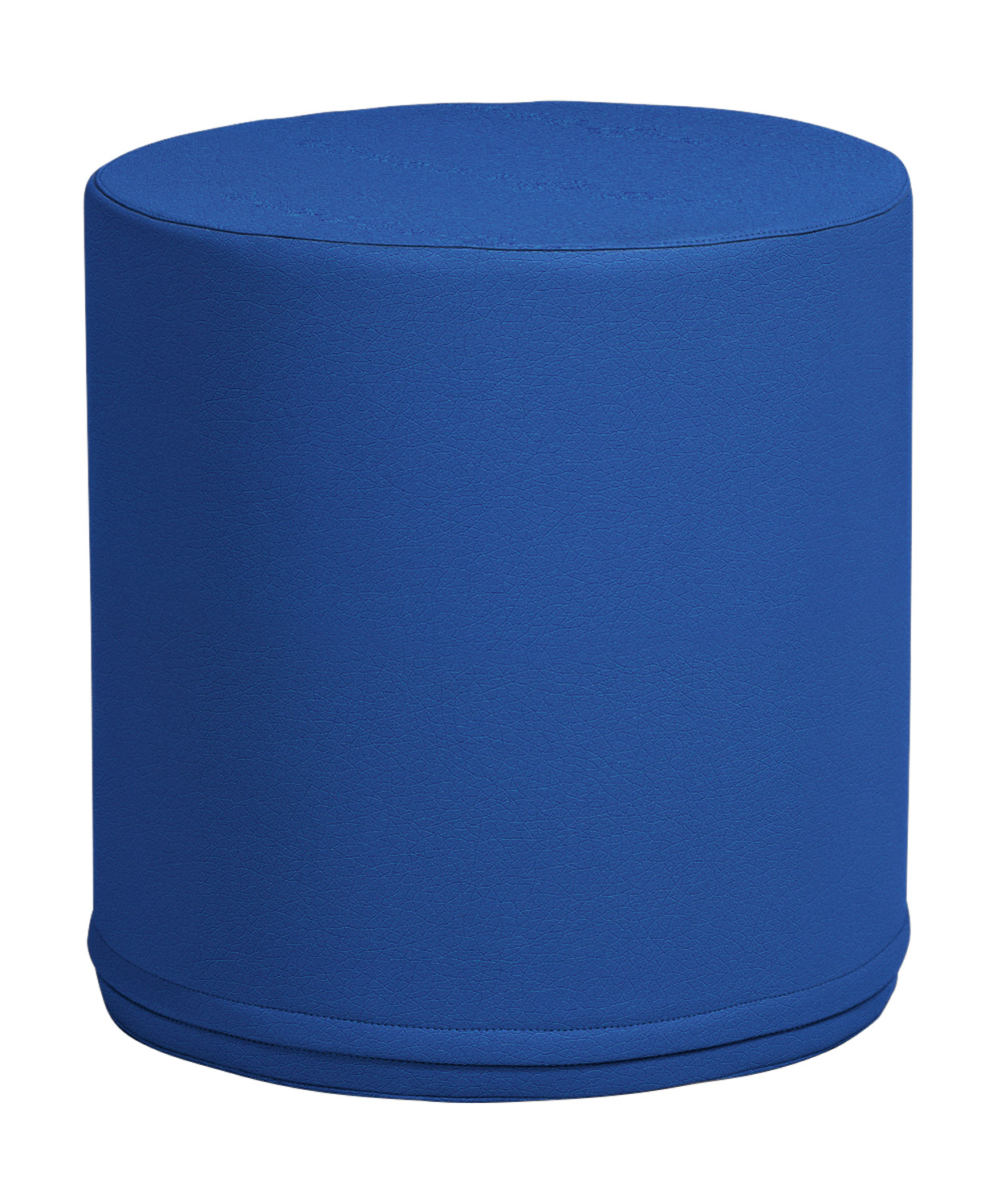 Polsterhocker rund Erwachsene Softskin royalblau