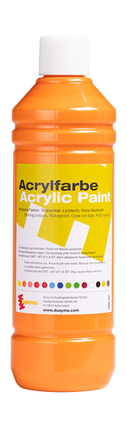 Acrylfarbe orange