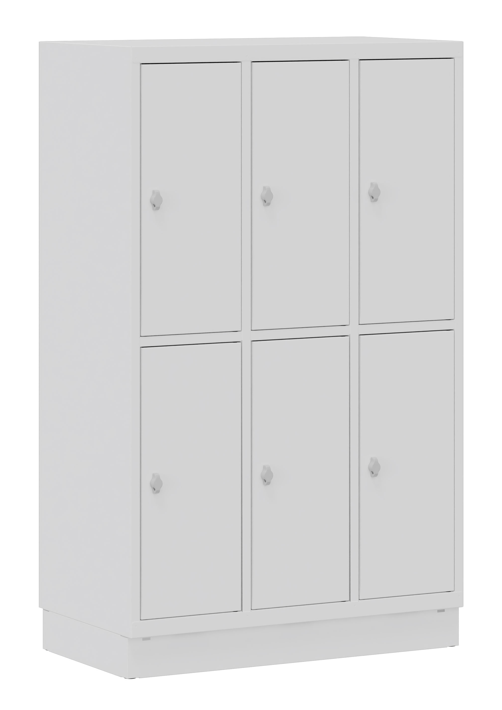 Fächerschrank 3x2 Fächer weiß