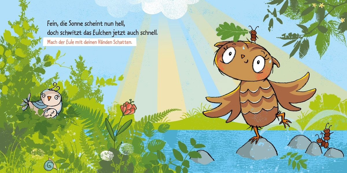 Die kleine Eule. Puste, klopfe, klatsche!