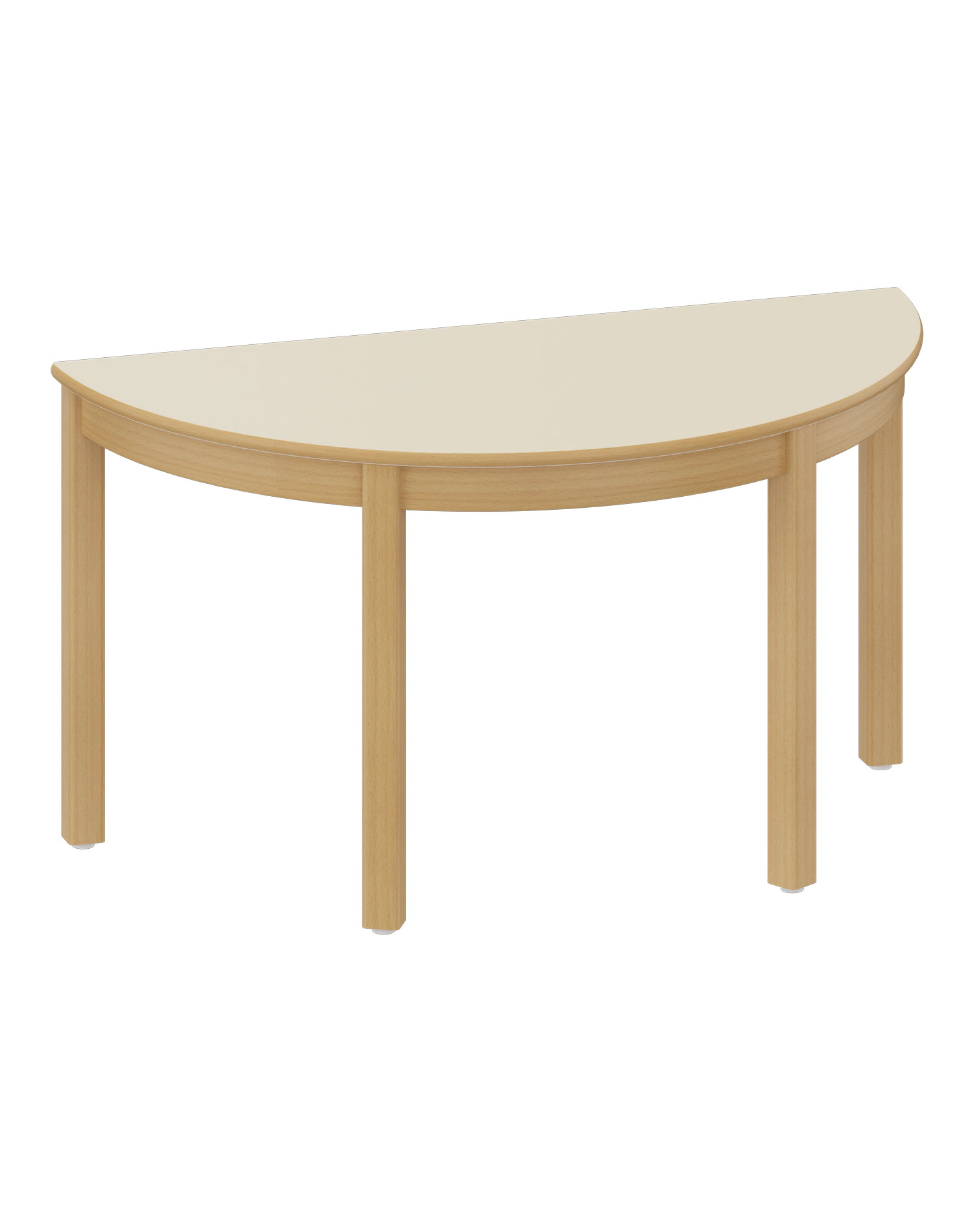 Halbrundtisch 120 x 60 cm Schule