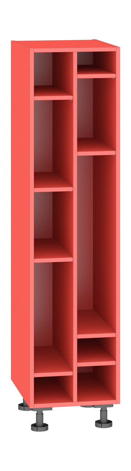 Hochregal rot