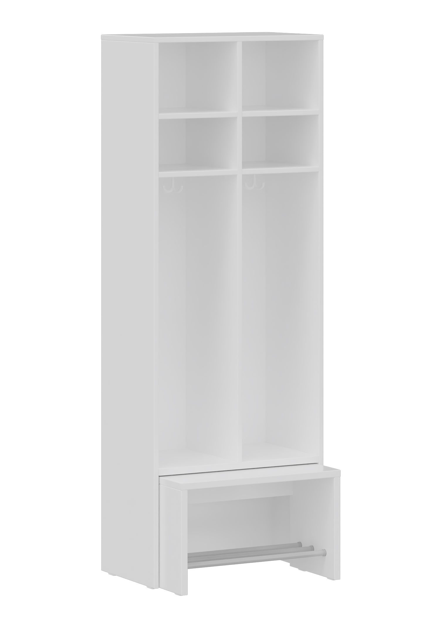 hej Garderobe mit Ausziehbank B mit 30,8 cm Fachbreite Größe 4, 2 Schrankfächer hej Garderobe mit Ausziehbank B mit 30,8 cm Fachbreite Größe 4, 2 Schrankfächer