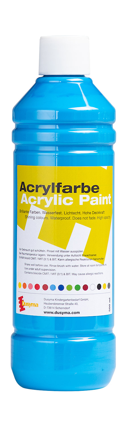 Acrylfarbe hellblau