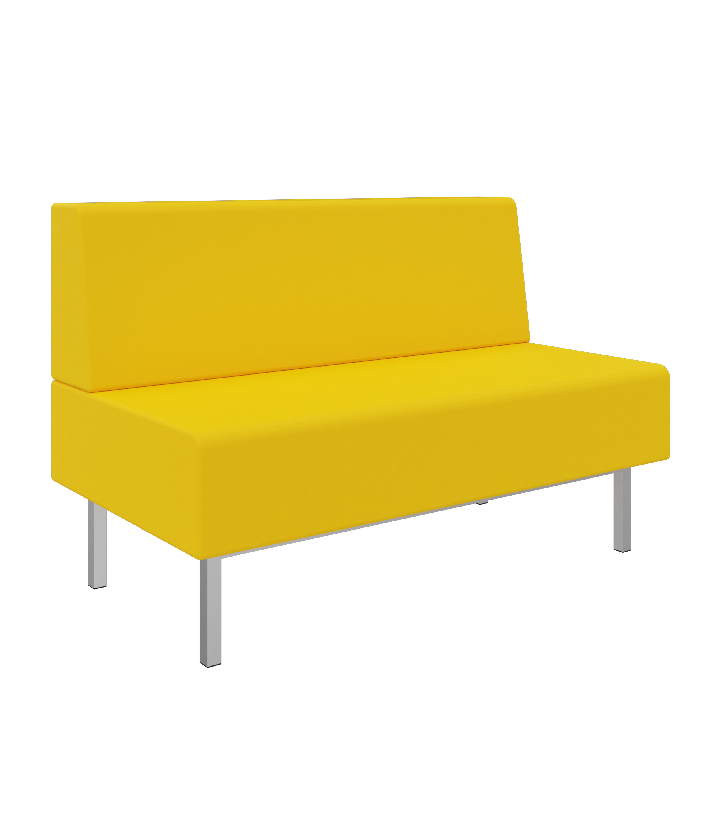 Litti Bank 2-Sitzer SOFTSKIN gelb / gelb