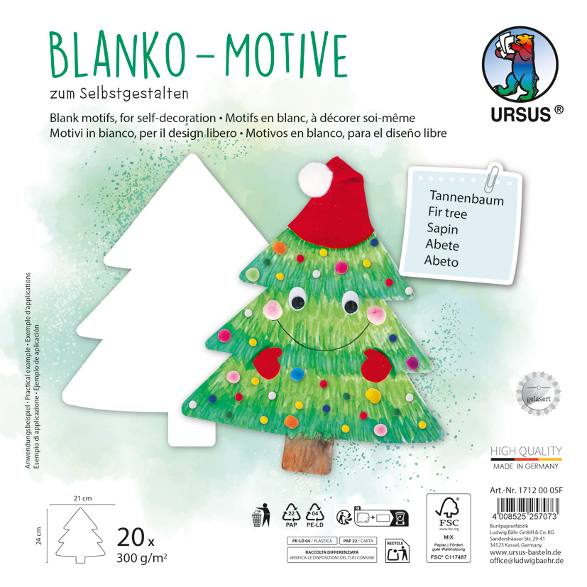 Blanko Motive Tannenbaum