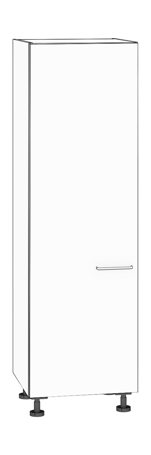 Hochschrank, Höhe 201,25 cm Türanschlag links, weiß