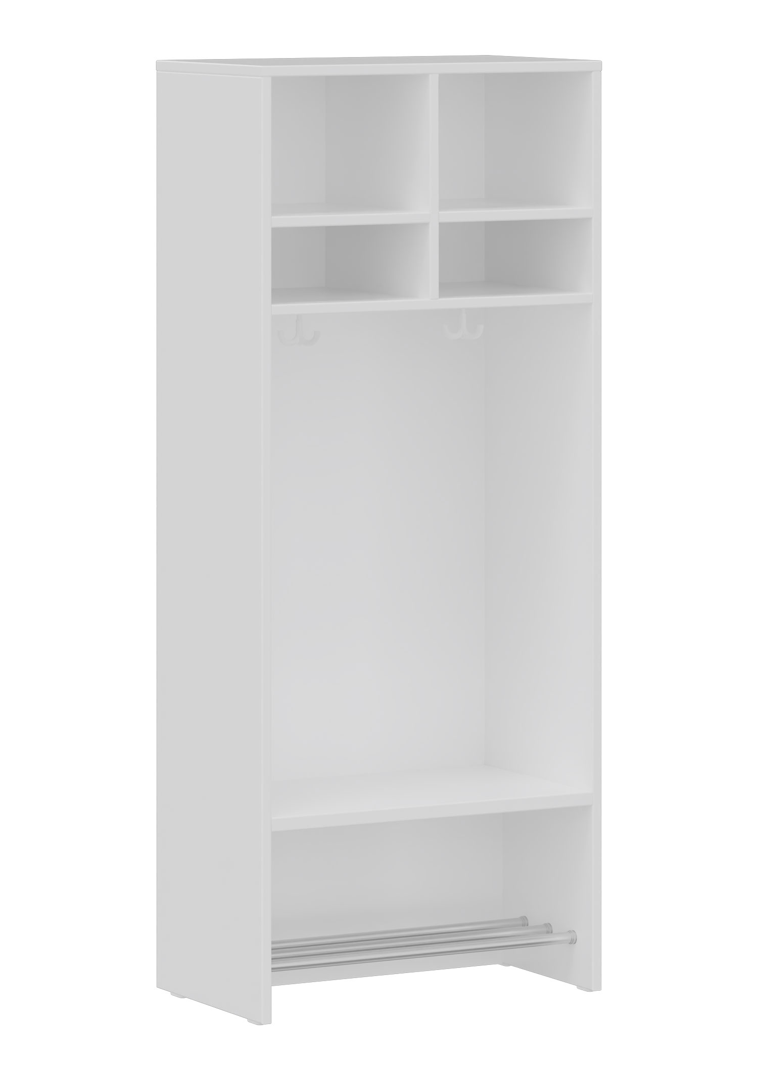 hej Regalgarderobe A mit 30,8 cm Fachbreite Größe 3, 2 Schrankfächer