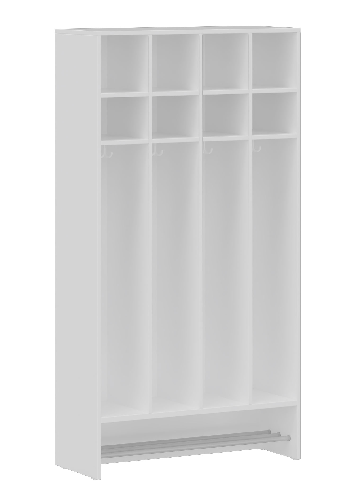 hej Schrankgarderobe D mit 22,6 cm Fachbreite Größe 4, 4 Schrankfächer hej Schrankgarderobe D mit 22,6 cm Fachbreite Größe 4, 4 Schrankfächer