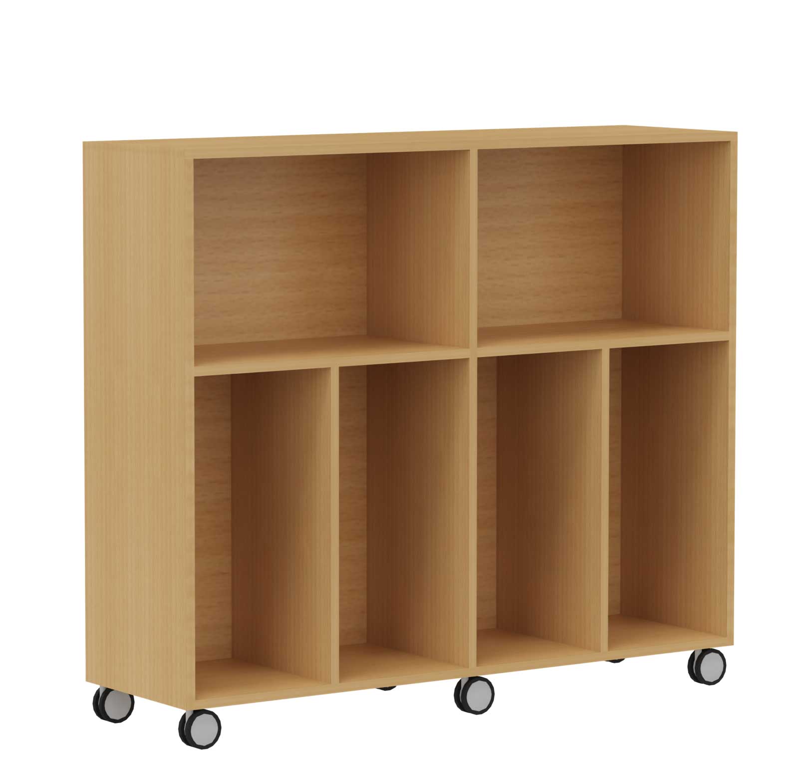 Portfolioregal für Gratnell´s Kästen auf Rollen, Breite 139,1 cm