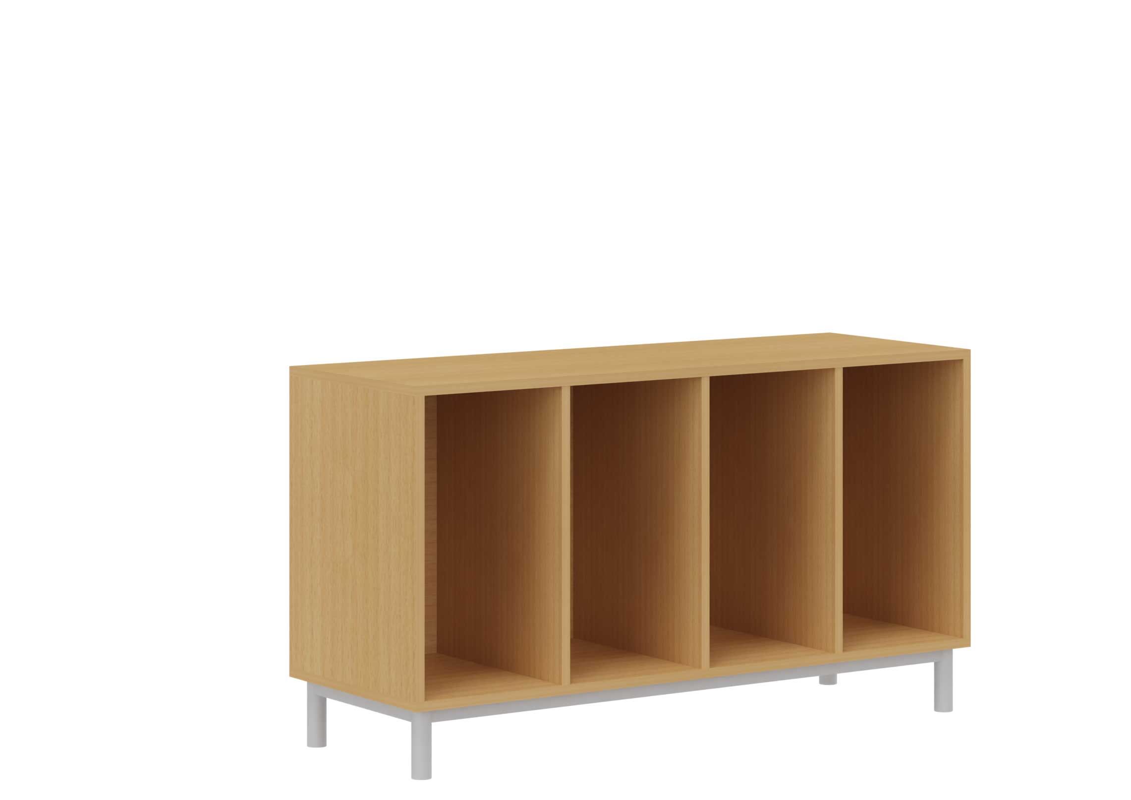 Regal für Kunststoffkästen mit Beinen, Breite 139 cm