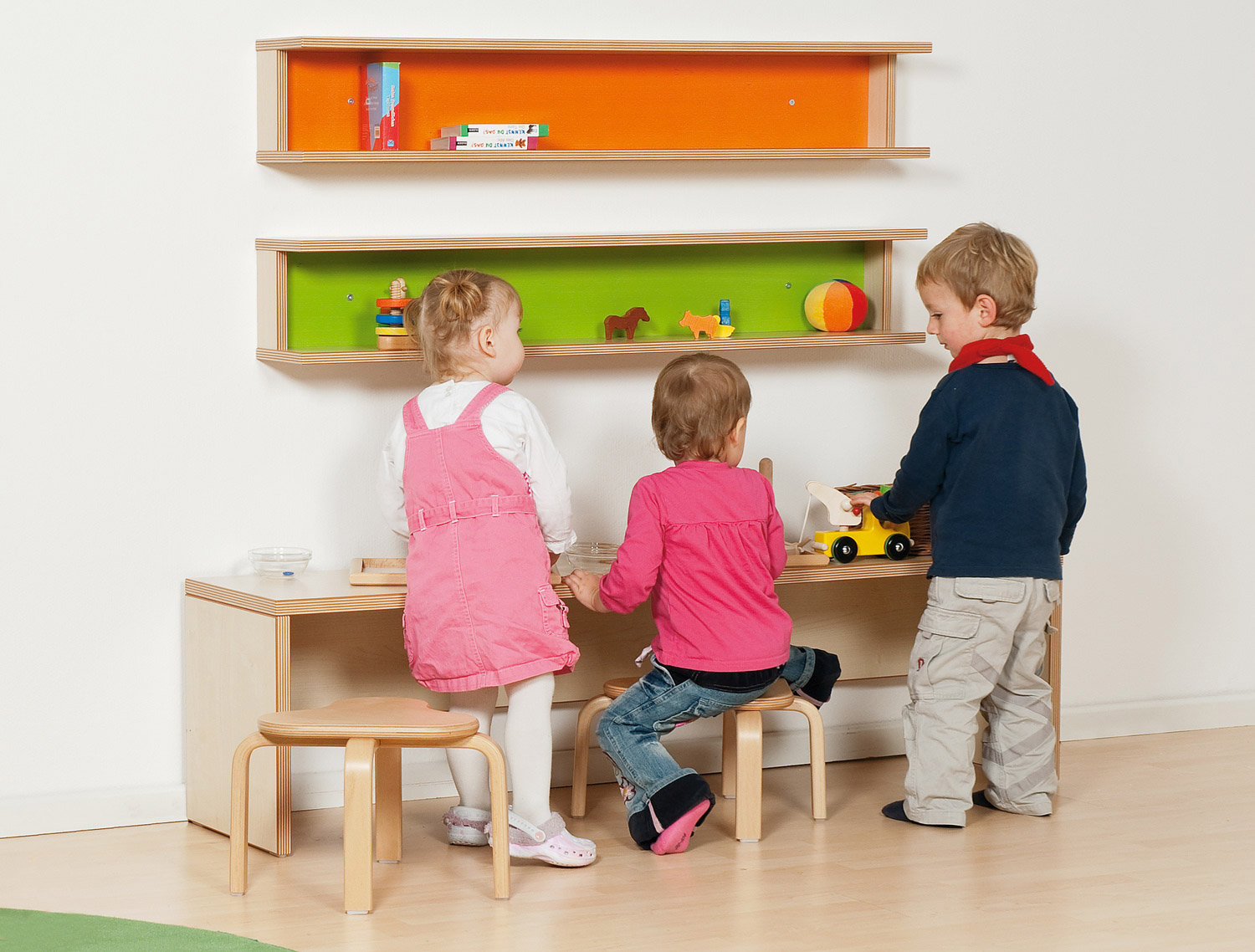 Wand- und Spieltisch Buche Dekor