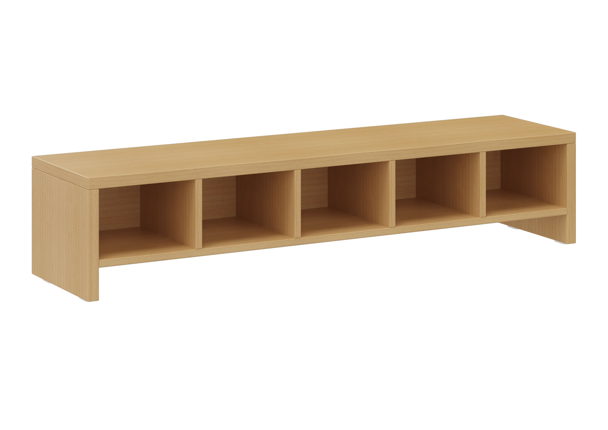 hej Garderobenbank T mit Fächern Höhe 26 cm, Breite 124 cm, Buche Dekor