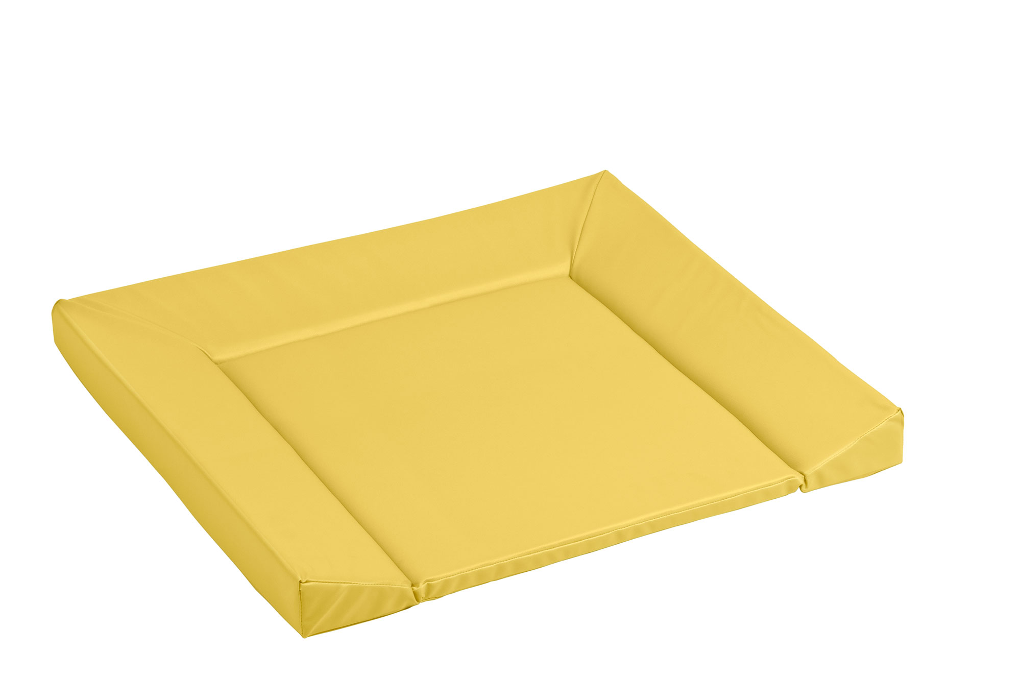 Wickelauflage mit Rand gelb