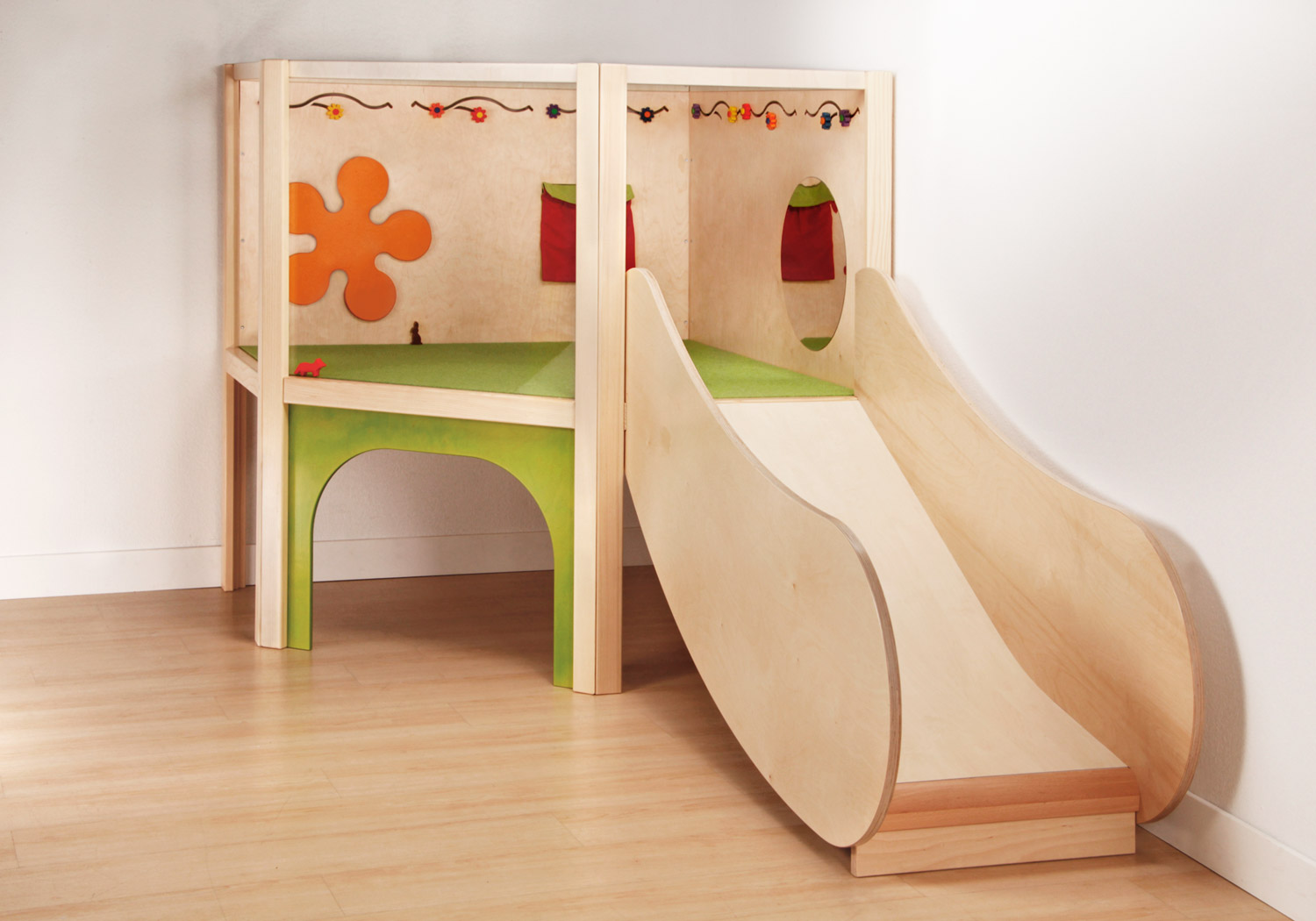 Tobini® Rutsche mit hohen Seiten natur Tobini® Rutsche mit hohen Seiten natur