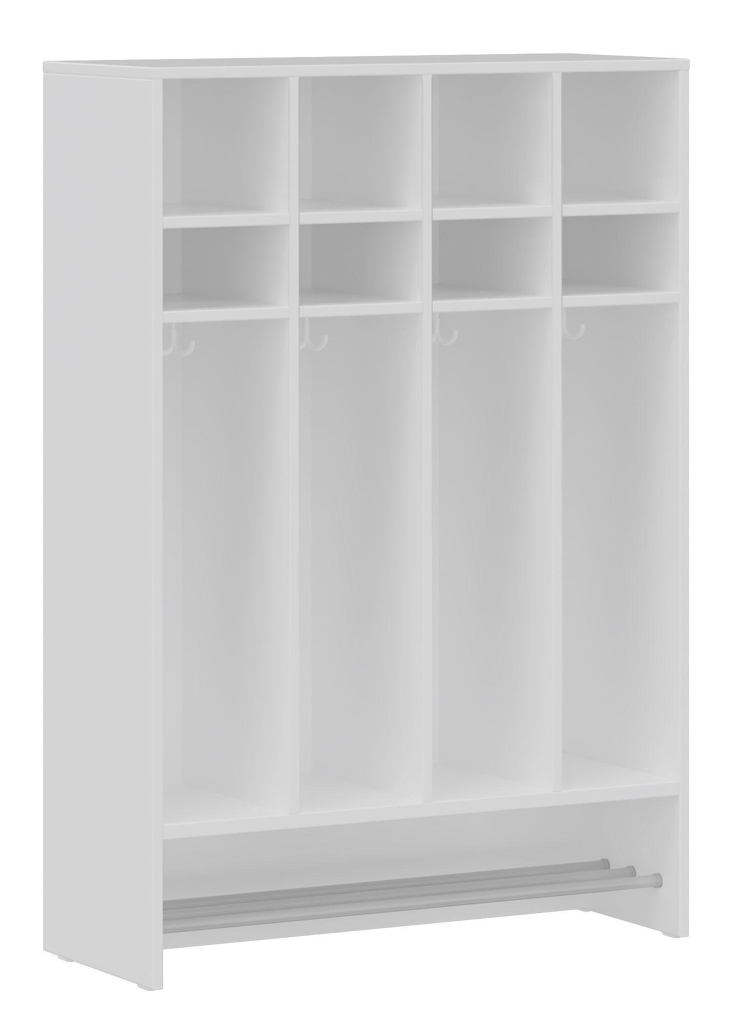 hej Schrankgarderobe D mit 22,6 cm Fachbreite Größe 1, 4 Schrankfächer