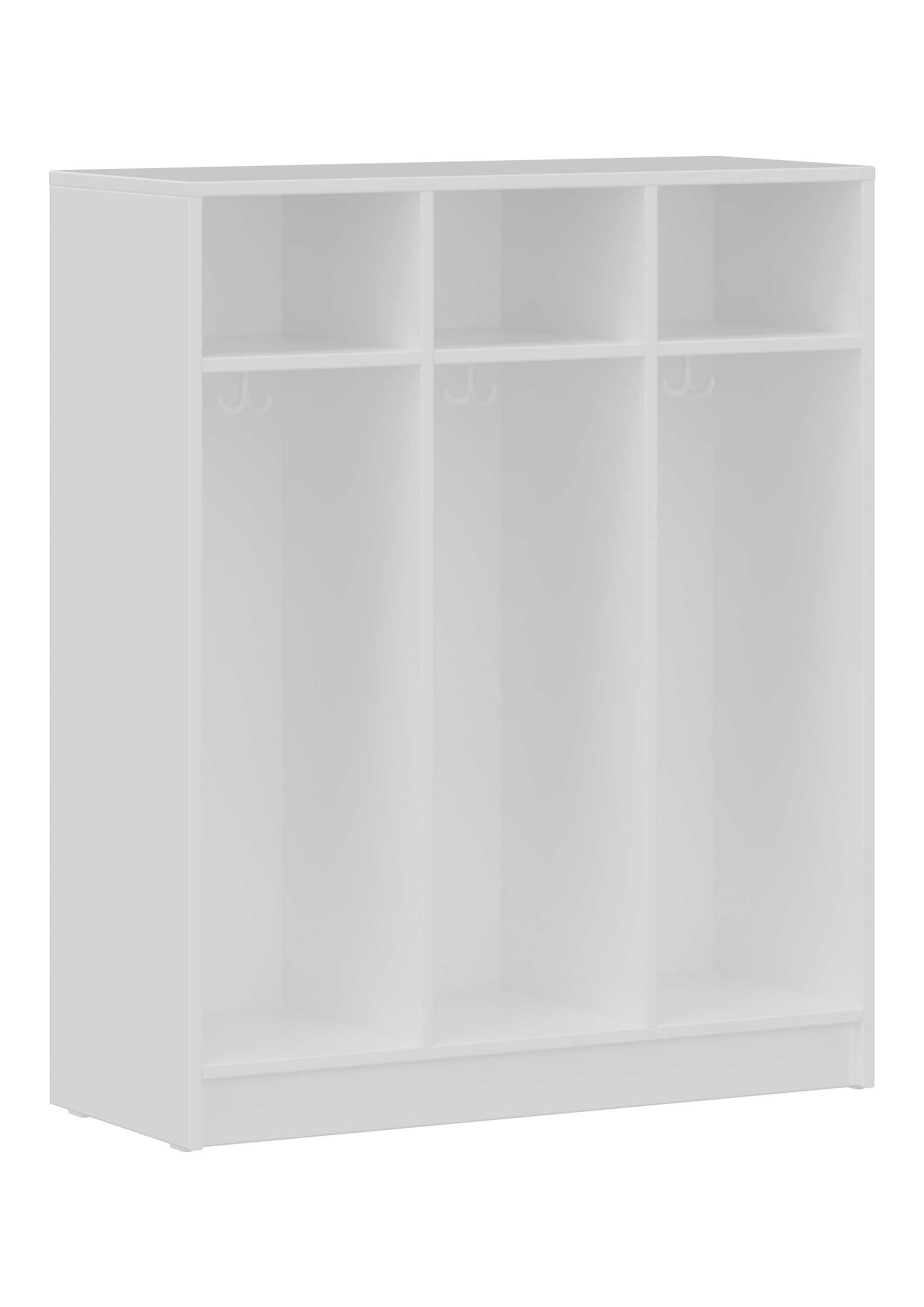 hej Fachgarderobe F mit 30,8 cm Fachbreite Größe 1/3, 3 Fächer