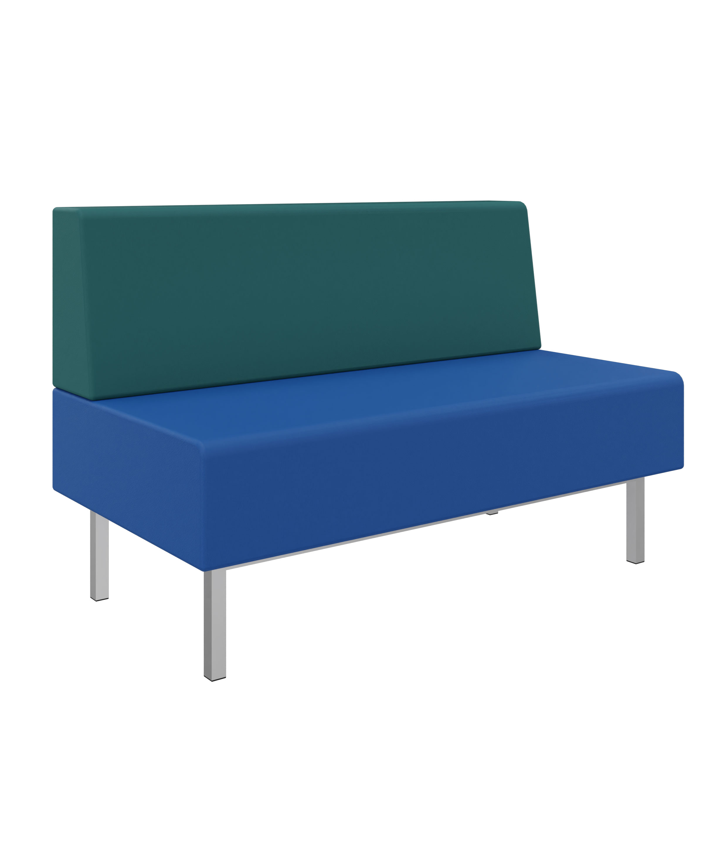 Litti Bank 2-Sitzer SOFTSKIN royalblau / petrol