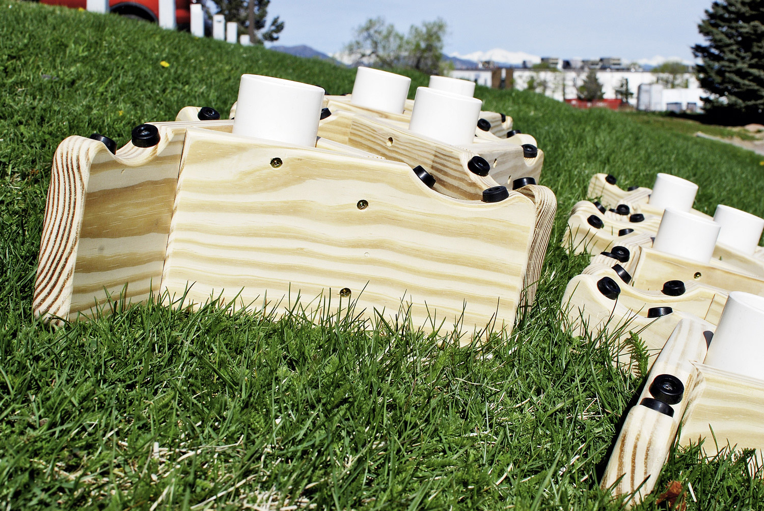 Rinnen mit Holzständer