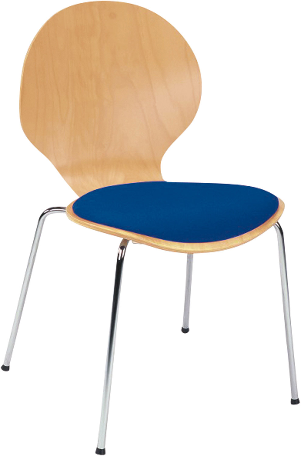 Stuhl Jan Sitz gepolstert, blau