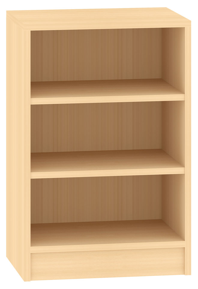 Halbregal mit Fachböden, Breite 51 cm