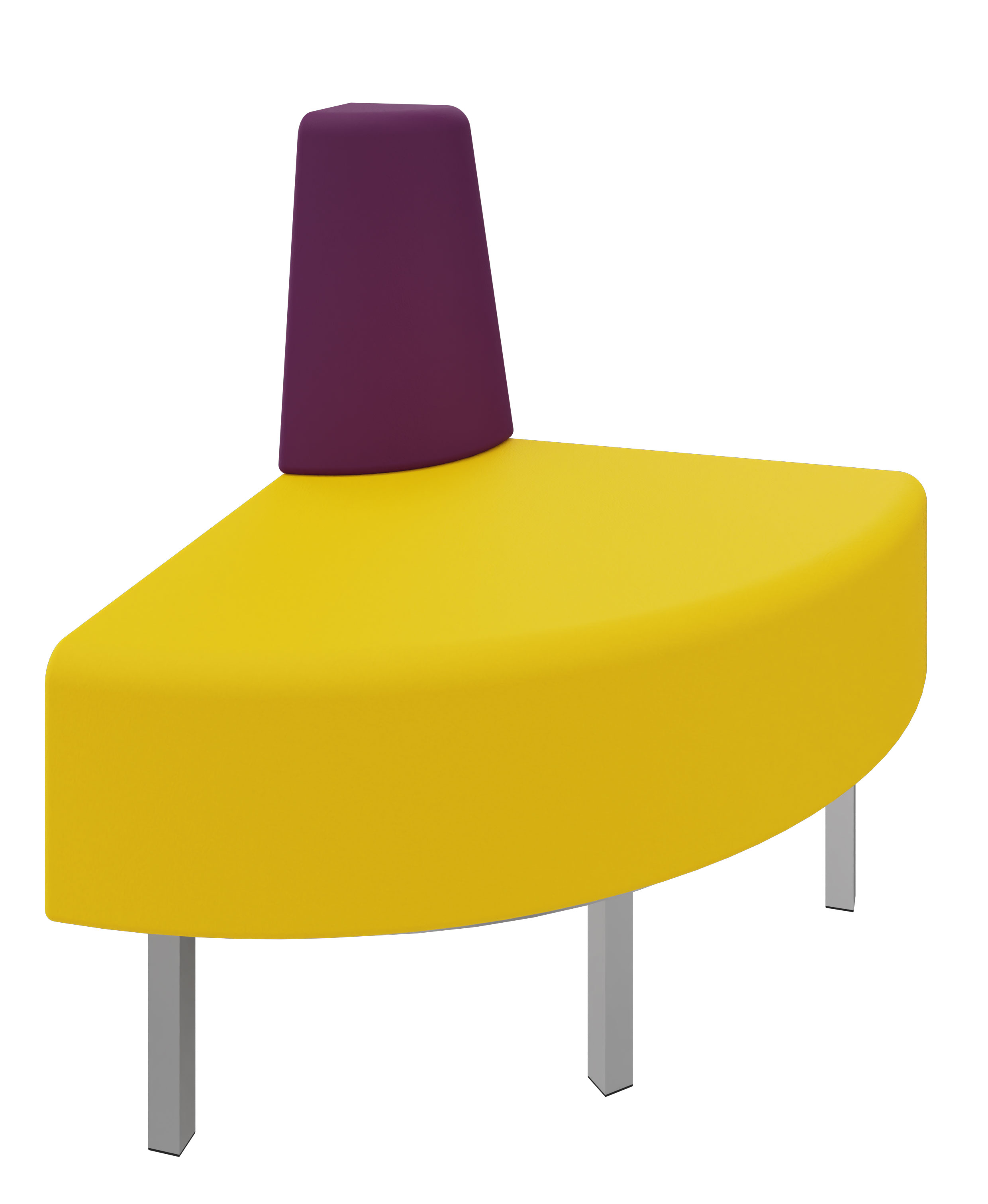 Litti Außeneckelement SOFTSKIN gelb / lila