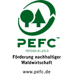 zum PEFC Zertifikat PEFC Zertifikat