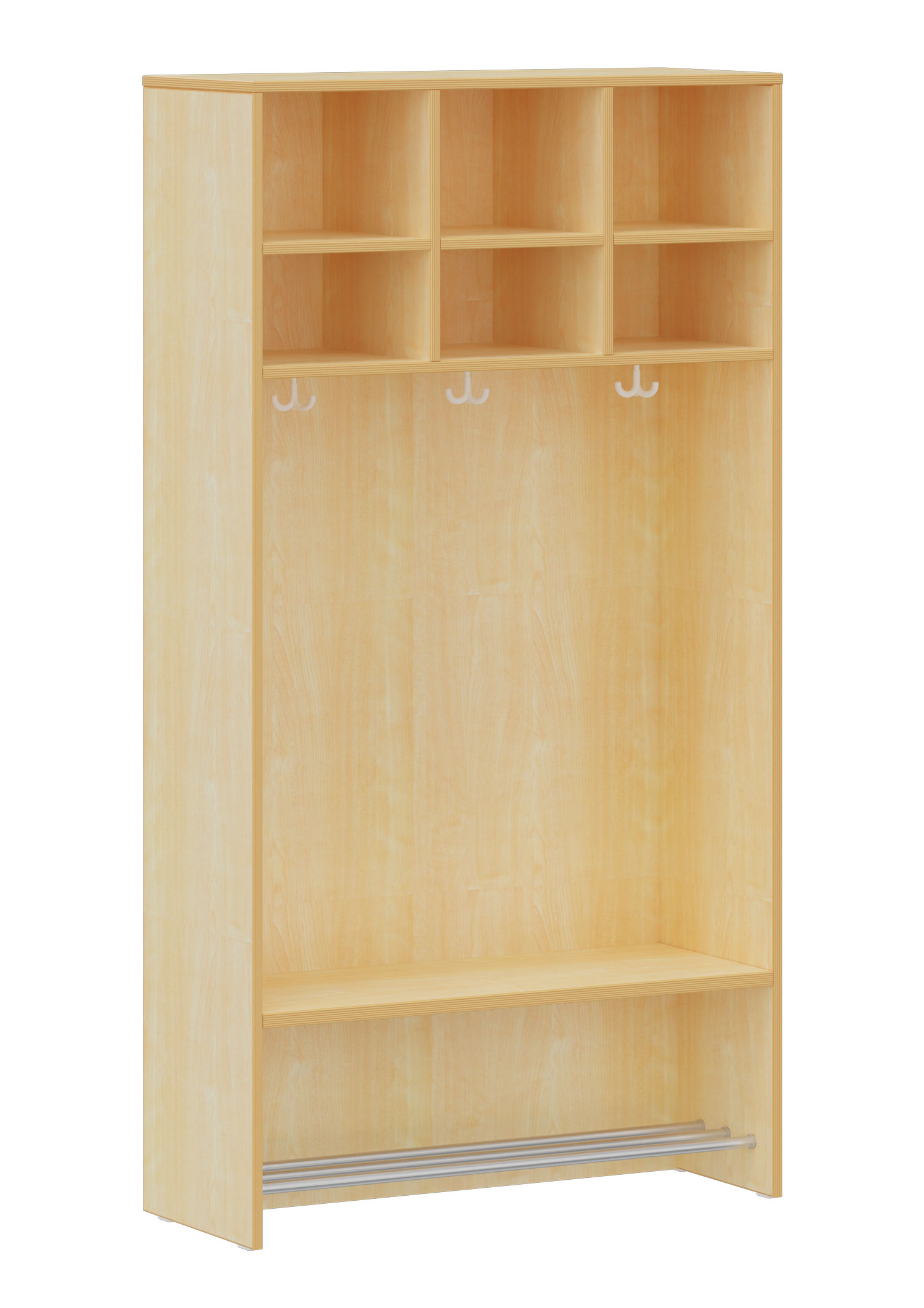 hej Regalgarderobe A mit 30,8 cm Fachbreite Größe 4, 3 Schrankfächer