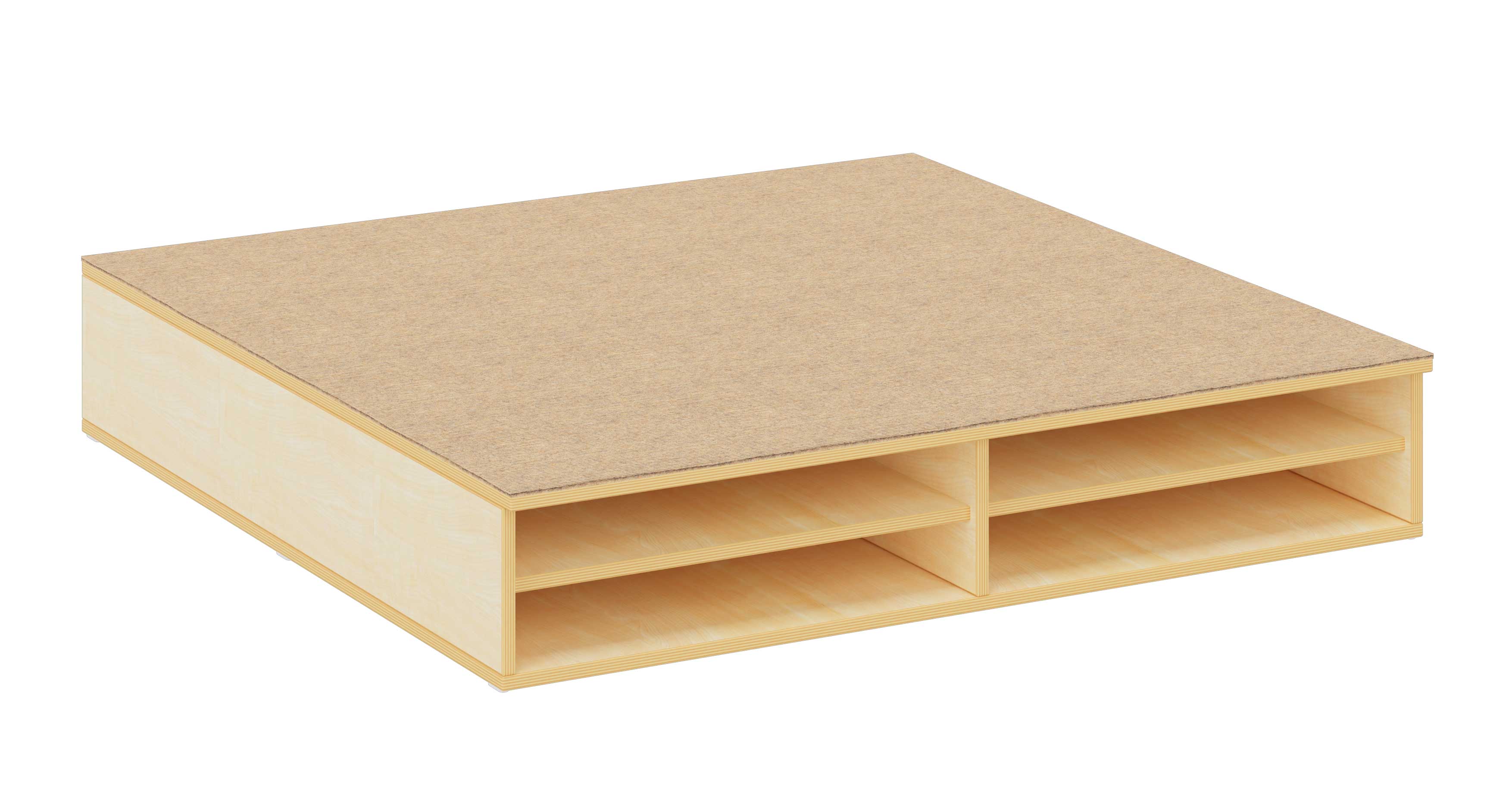 Bettenpodest ohne Klappe, beige