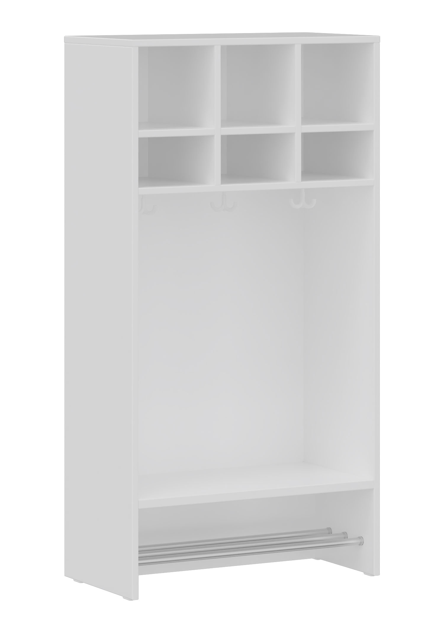 hej Regalgarderobe A mit 22,6 cm Fachbreite Größe 1, 3 Schrankfächer