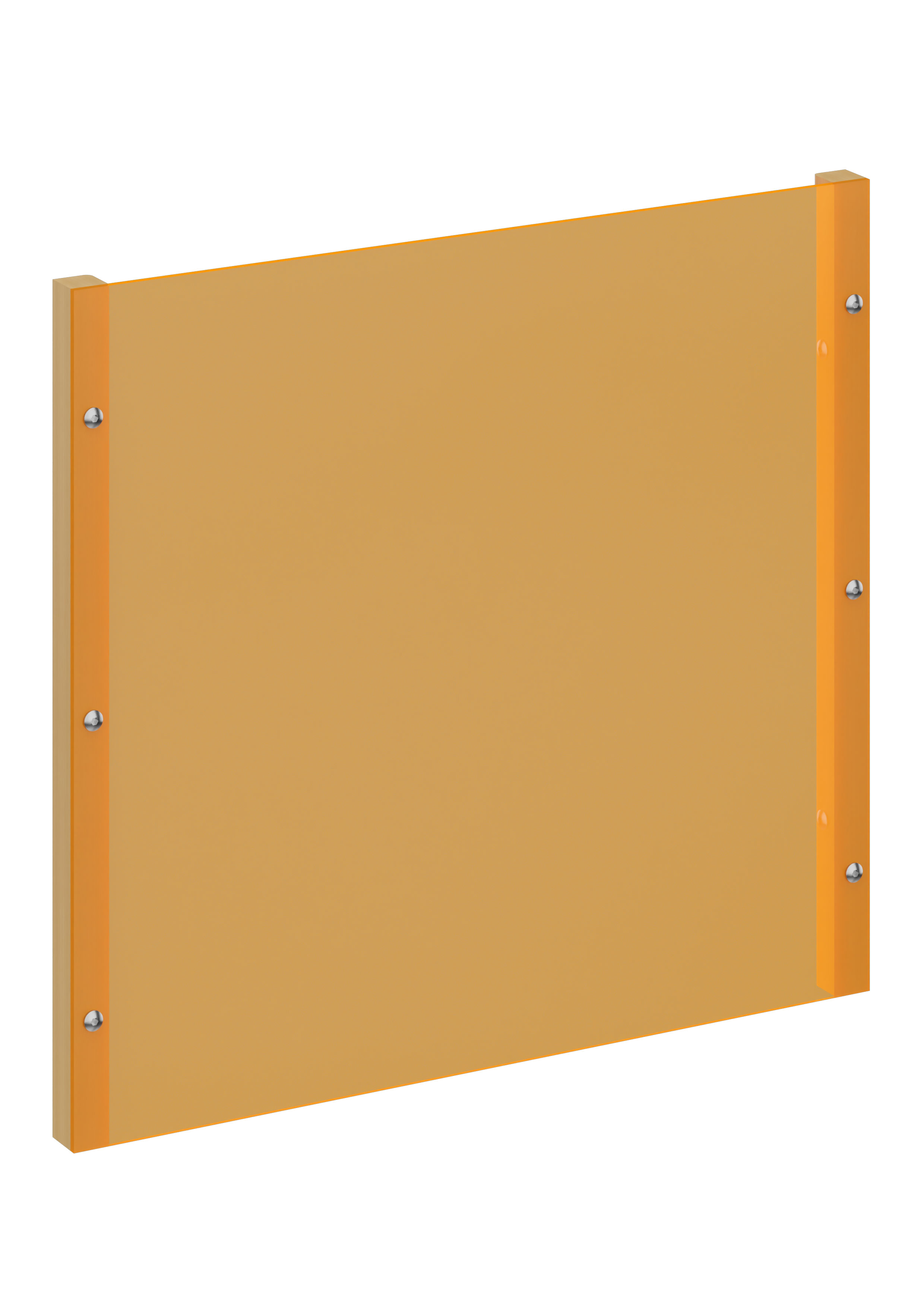 Rückwand für Endlosregal, Acryl transparent