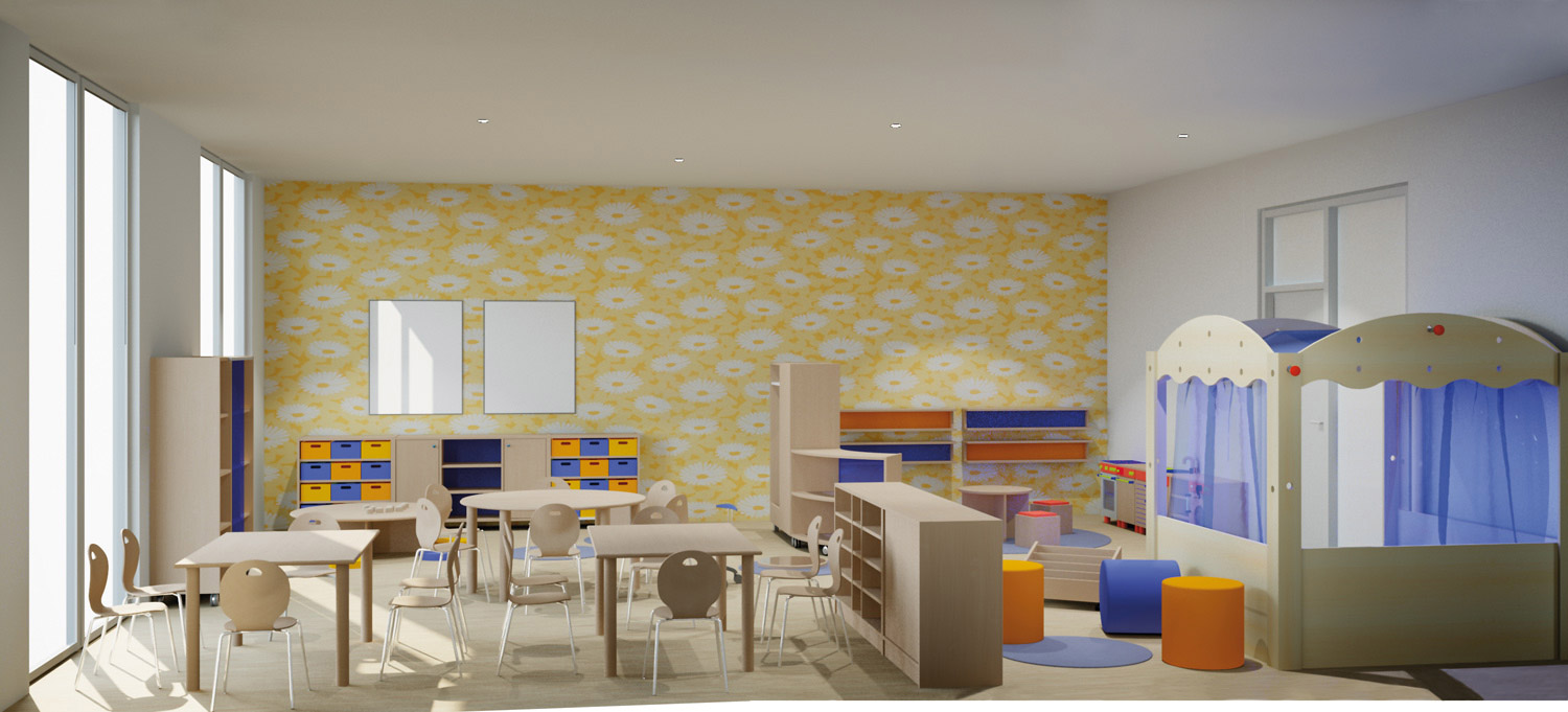 Gruppenraum Planbild eines klassischer Gruppenraums