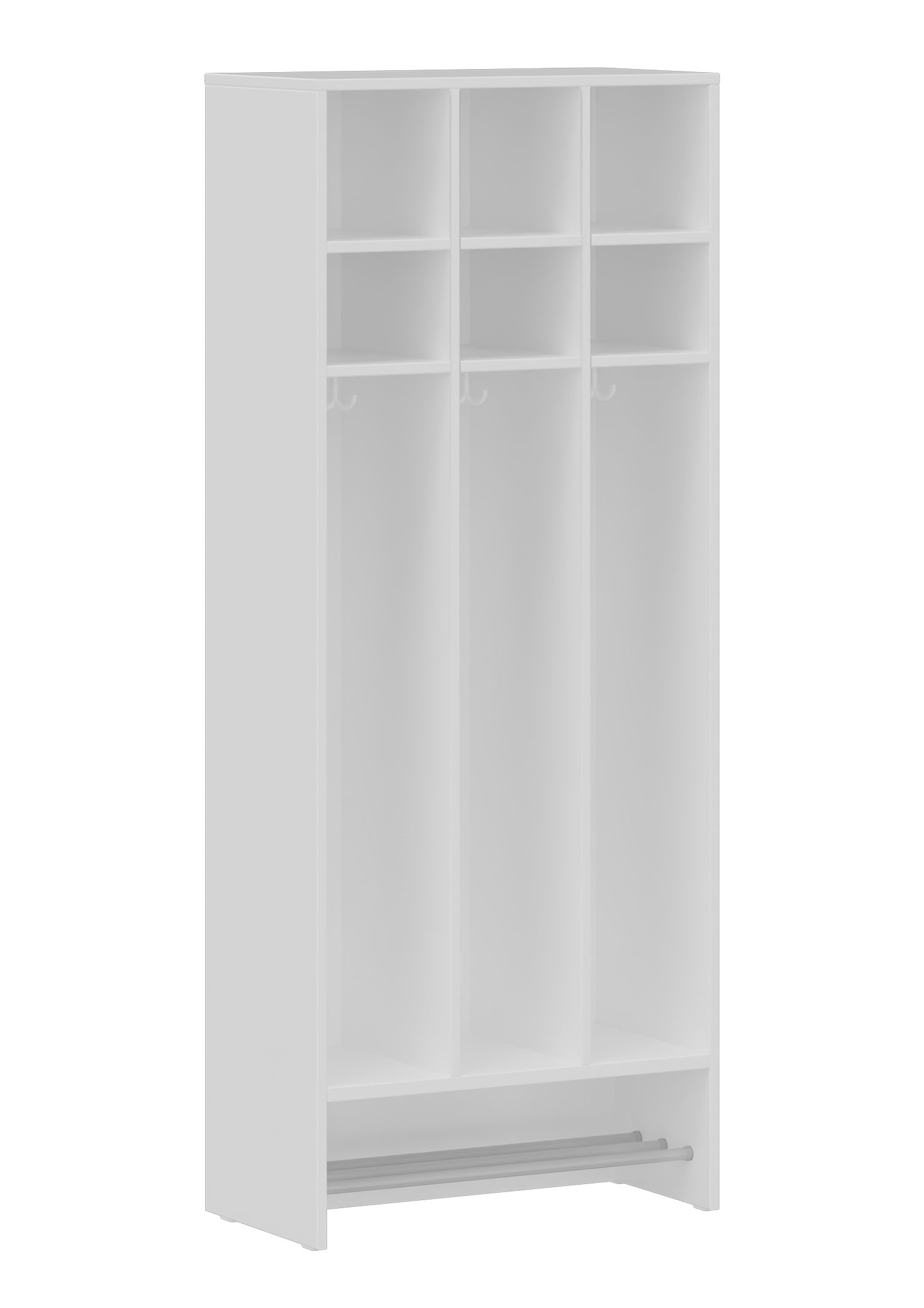 hej Schrankgarderobe D mit 22,6 cm Fachbreite Größe 4, 3 Schrankfächer