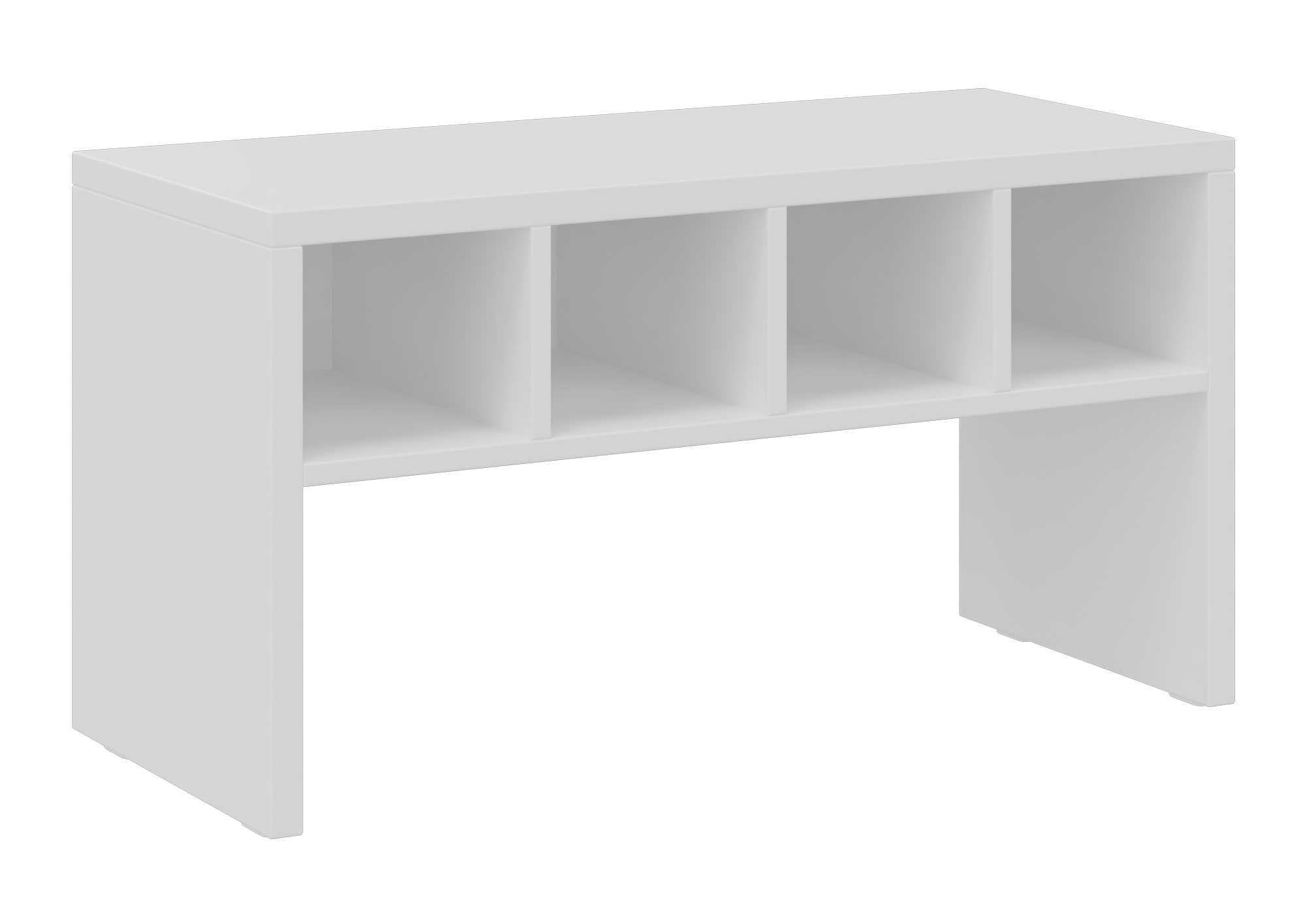 hej Garderobenbank T mit Fächern Höhe 43 cm, Breite 80 cm, weiß Dekor
