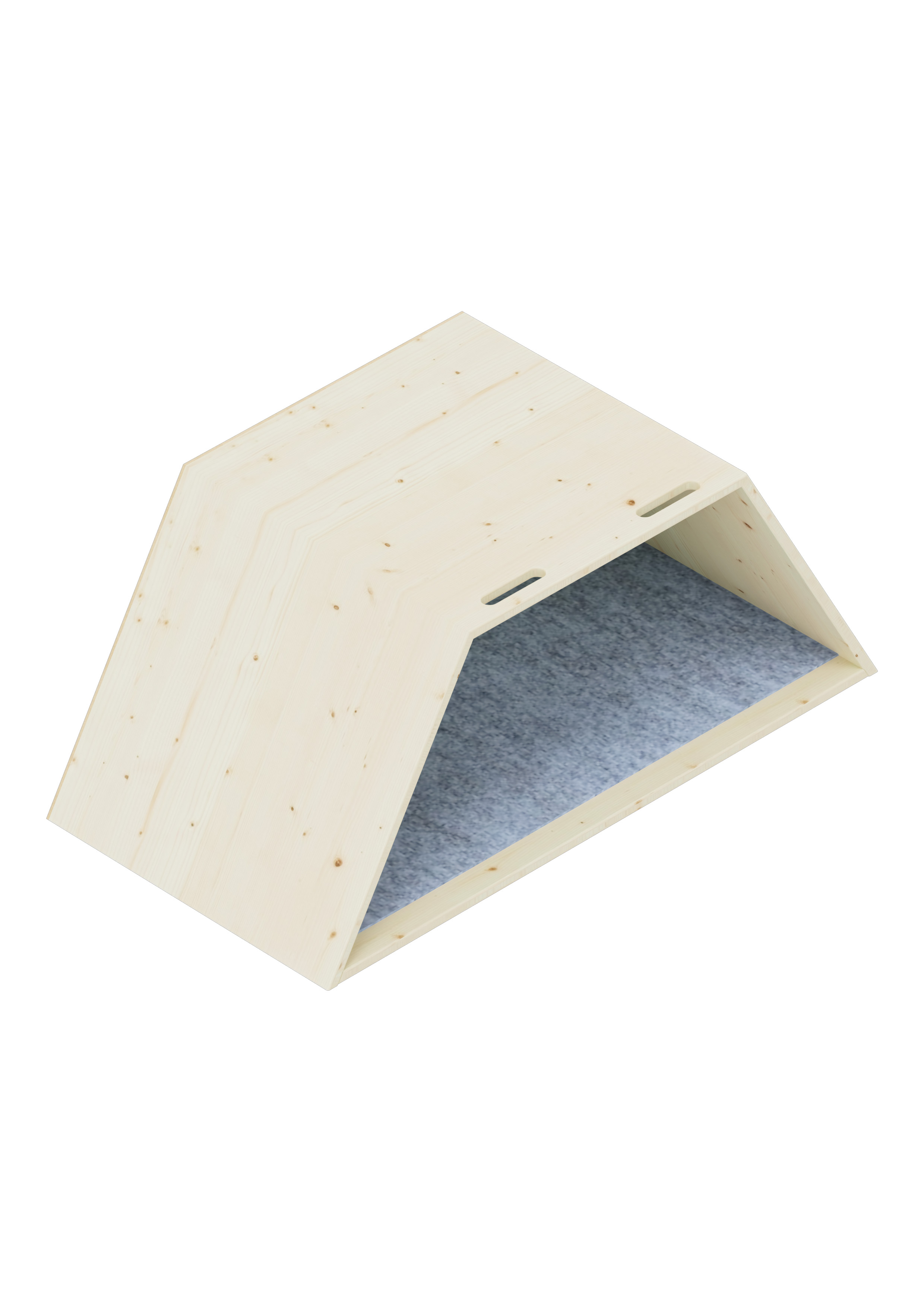 Lernwabe® Flip Halbe Wabe Größe M, Seiten hellblau, Rückwand hellgrün