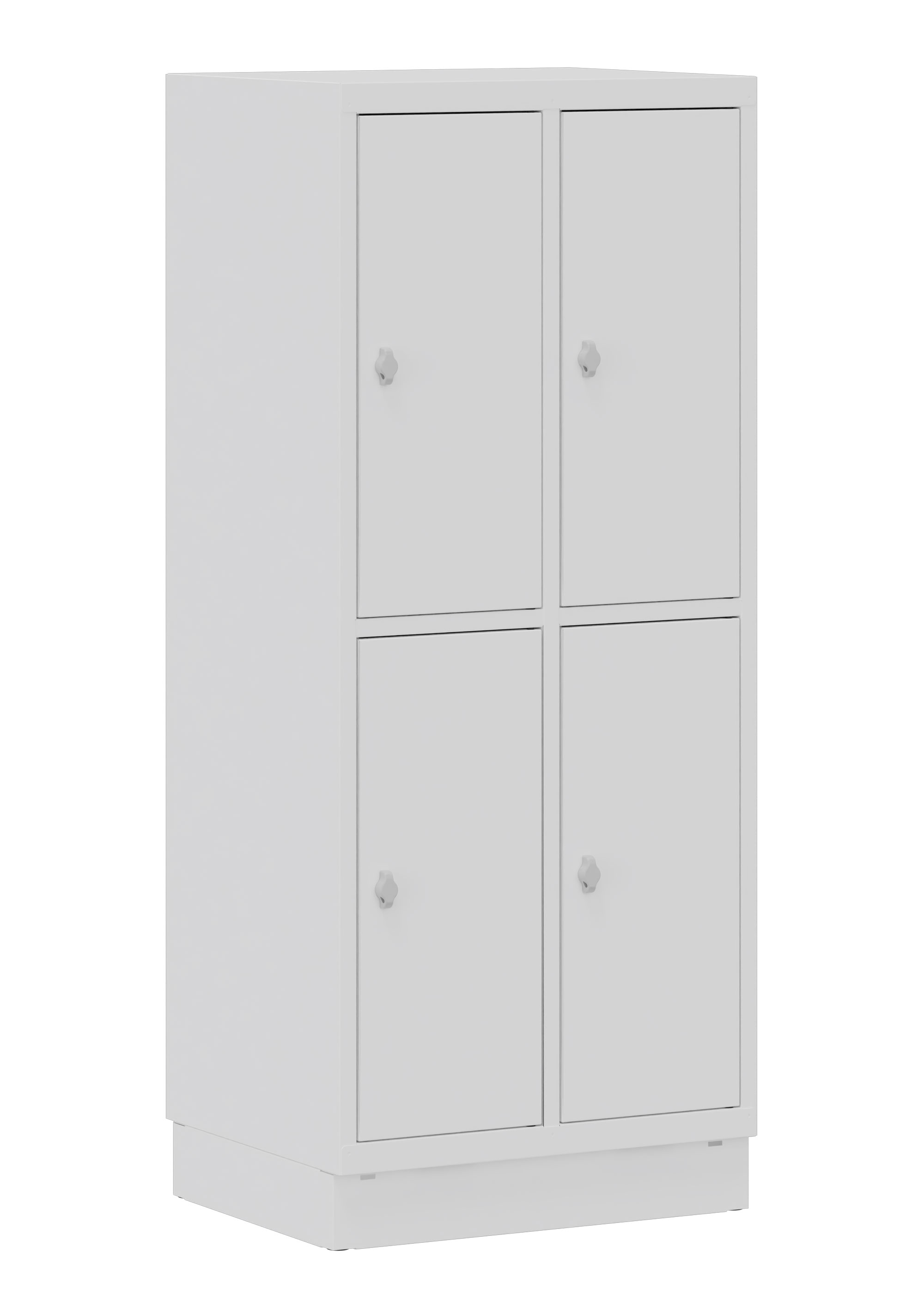 Fächerschrank 2x2 Fächer weiß