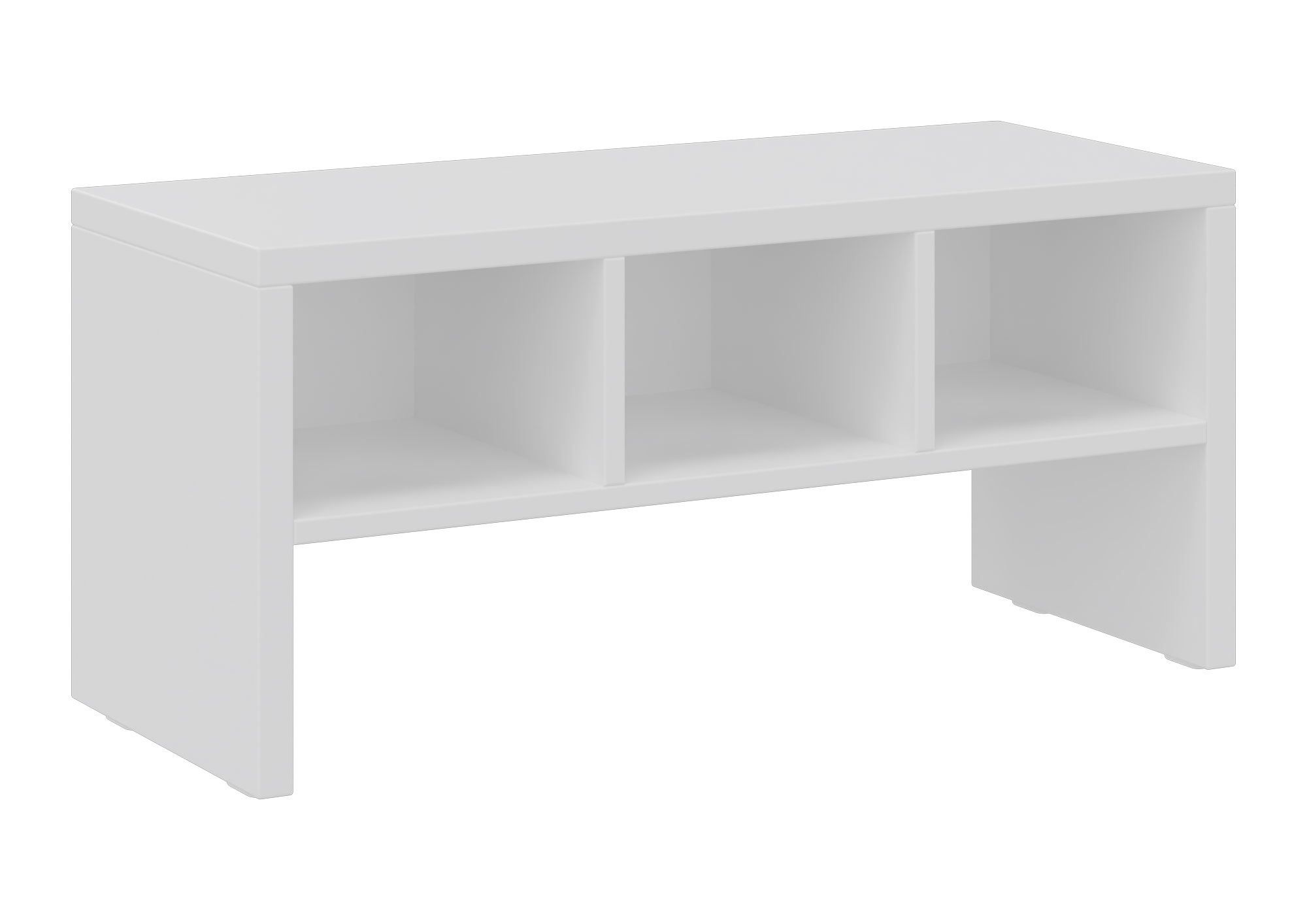 hej Garderobenbank T mit Fächern Höhe 35 cm, Breite 67,3 cm, weiß Dekor