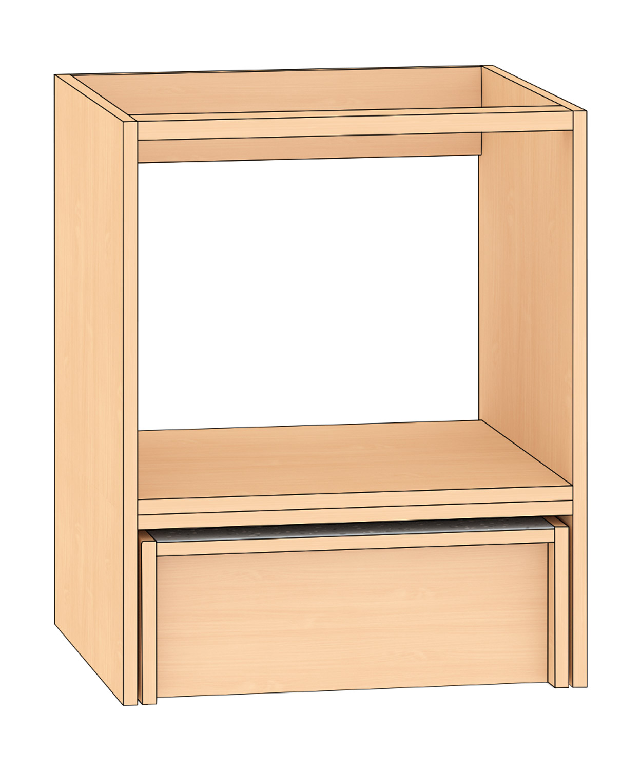 Backofenschrank Buche